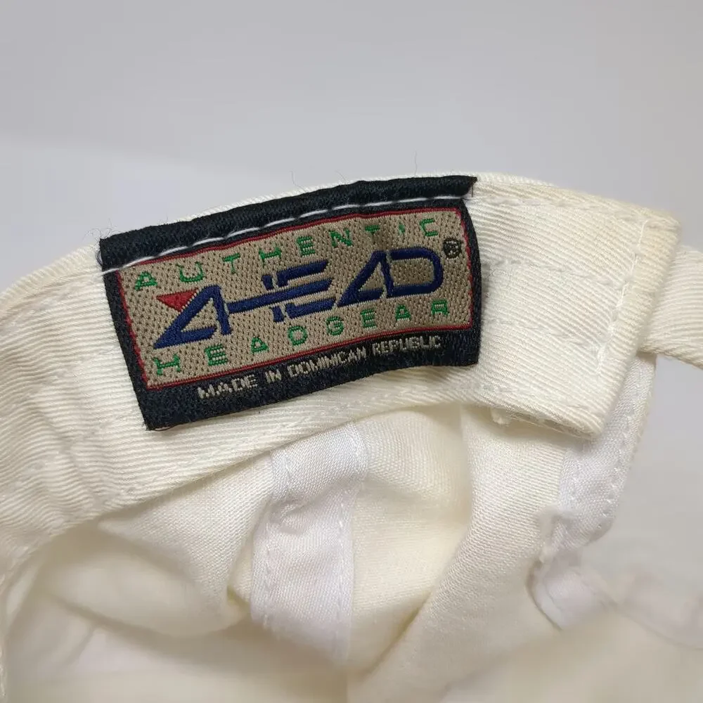 Ahead LPGA Tour Baseball Cap White One Size Golf Embroidery Slideback Strap Hat